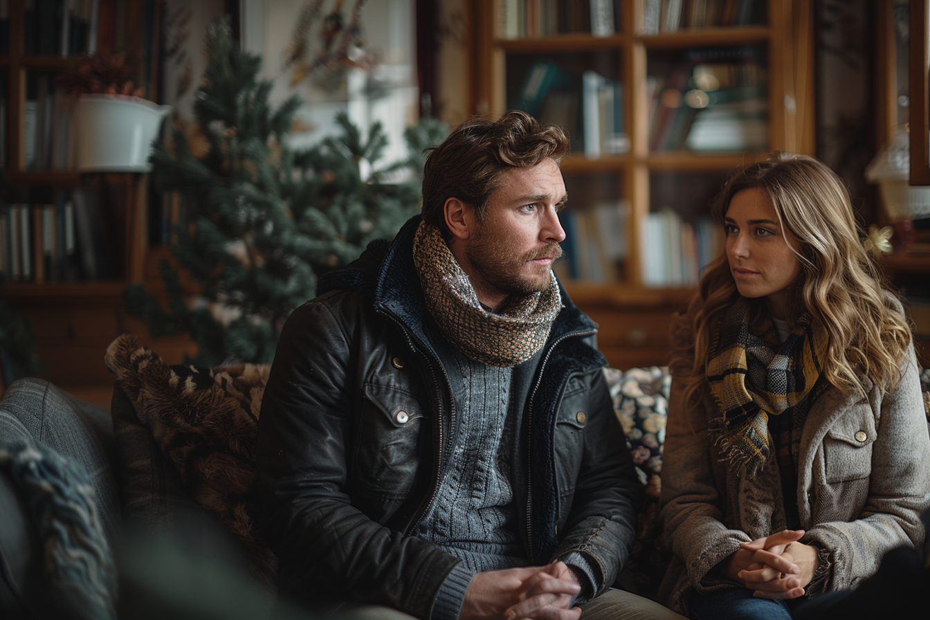 The couple at the counselor's office | Source: Midjourney