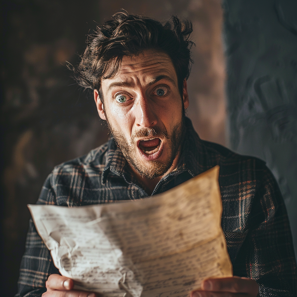 A shocked man reading a letter | Source: Pexels